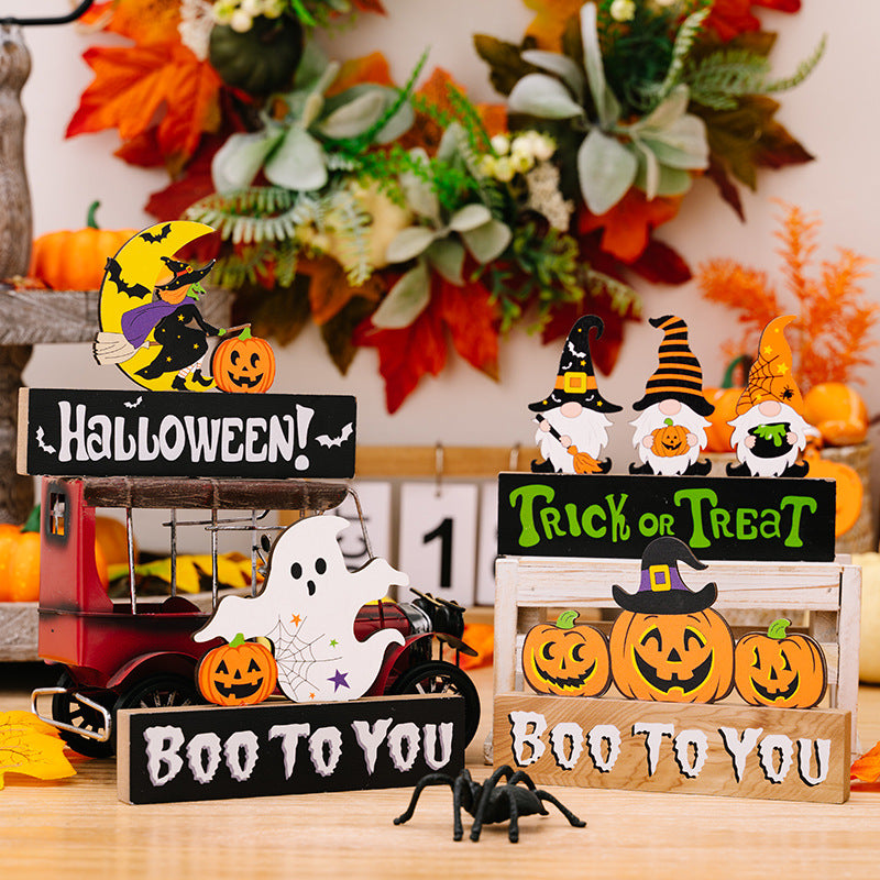 Halloween ghost gnome pumpkin decorations