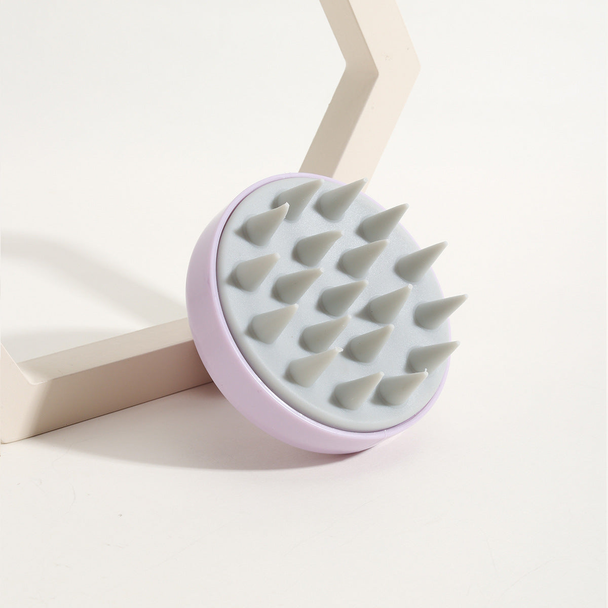 Blent10 soft silicone shampoo brush for scalp massage and hair cleansing