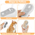 Blent10 cat steam brush for grooming with self-cleaning fur removal design