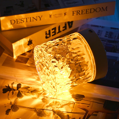 Blent10 water ripple rotating projection night light for ambient bedroom lighting