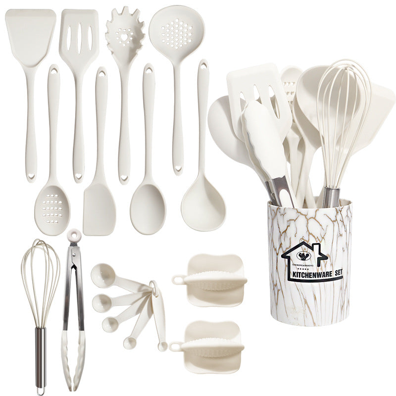 Blent10 food-grade silicone kitchen utensil set for cooking, mixing, stirring, and serving