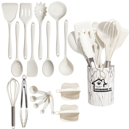 Blent10 food-grade silicone kitchen utensil set for cooking, mixing, stirring, and serving
