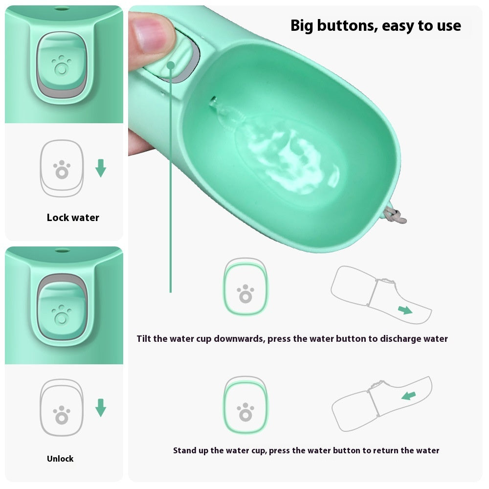 Blent10 portable pet water cup for convenient cat and dog hydration
