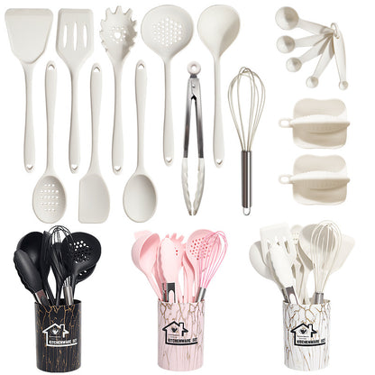 Blent10 food-grade silicone kitchen utensil set for cooking, mixing, stirring, and serving