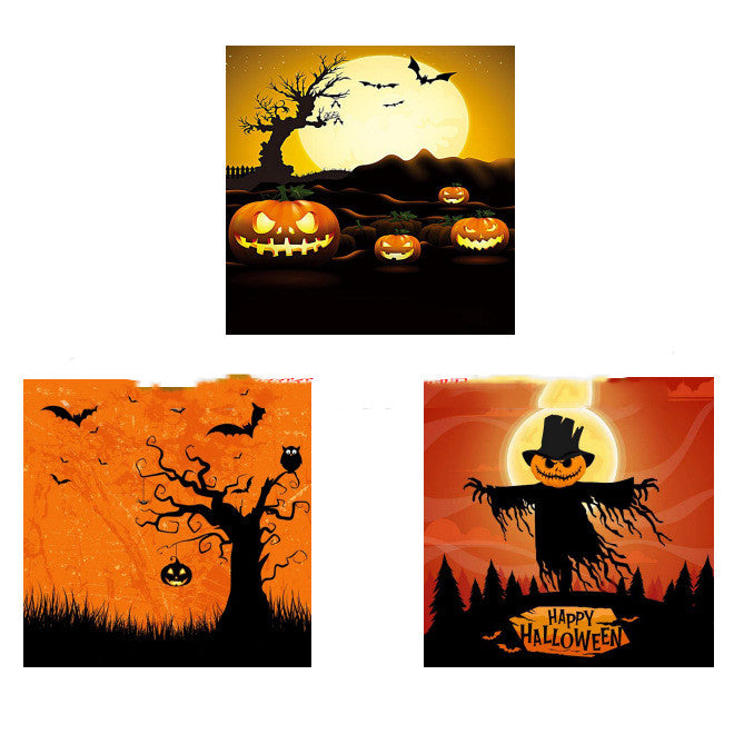 Halloween pumpkin ghost lantern