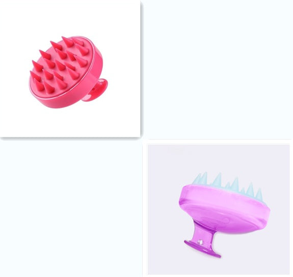 Blent10 silicone shampoo brush for gentle scalp massage and everyday hair washing