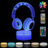 Blent10 3D headset night lamp with seven-colour LED lighting and remote control