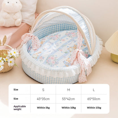 Blent10 spring summer dog bed with pet cradle design for everyday resting
