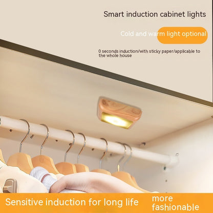 Blent10 Nordic kitchen cabinet sensor light with wood grain finish and LED illumination