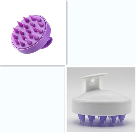 Blent10 silicone shampoo brush for gentle scalp massage and everyday hair washing