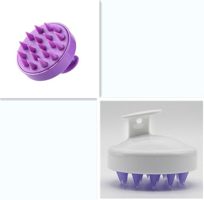 Blent10 silicone shampoo brush for gentle scalp massage and everyday hair washing