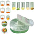 Blent10 vegetable chopper pro with multi-function manual slicing, dicing, and grating tools