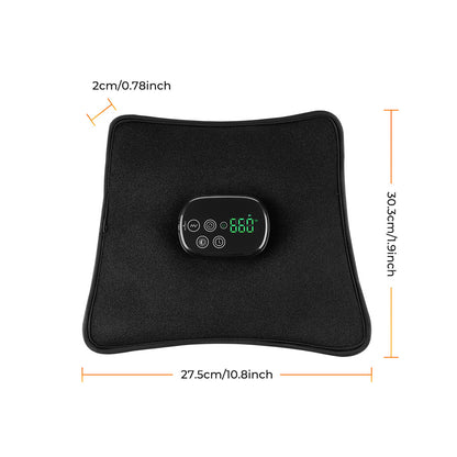 Blent10 red light therapy mat with charging and vibration functions for home wellness use