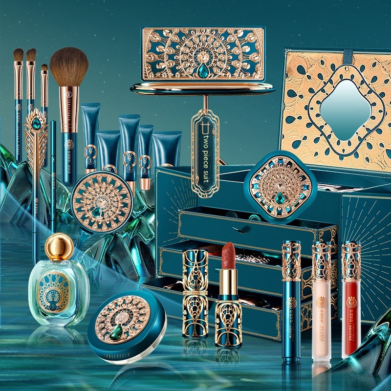 Blent10 22-piece oriental makeup set featuring a collection of beauty and cosmetic items