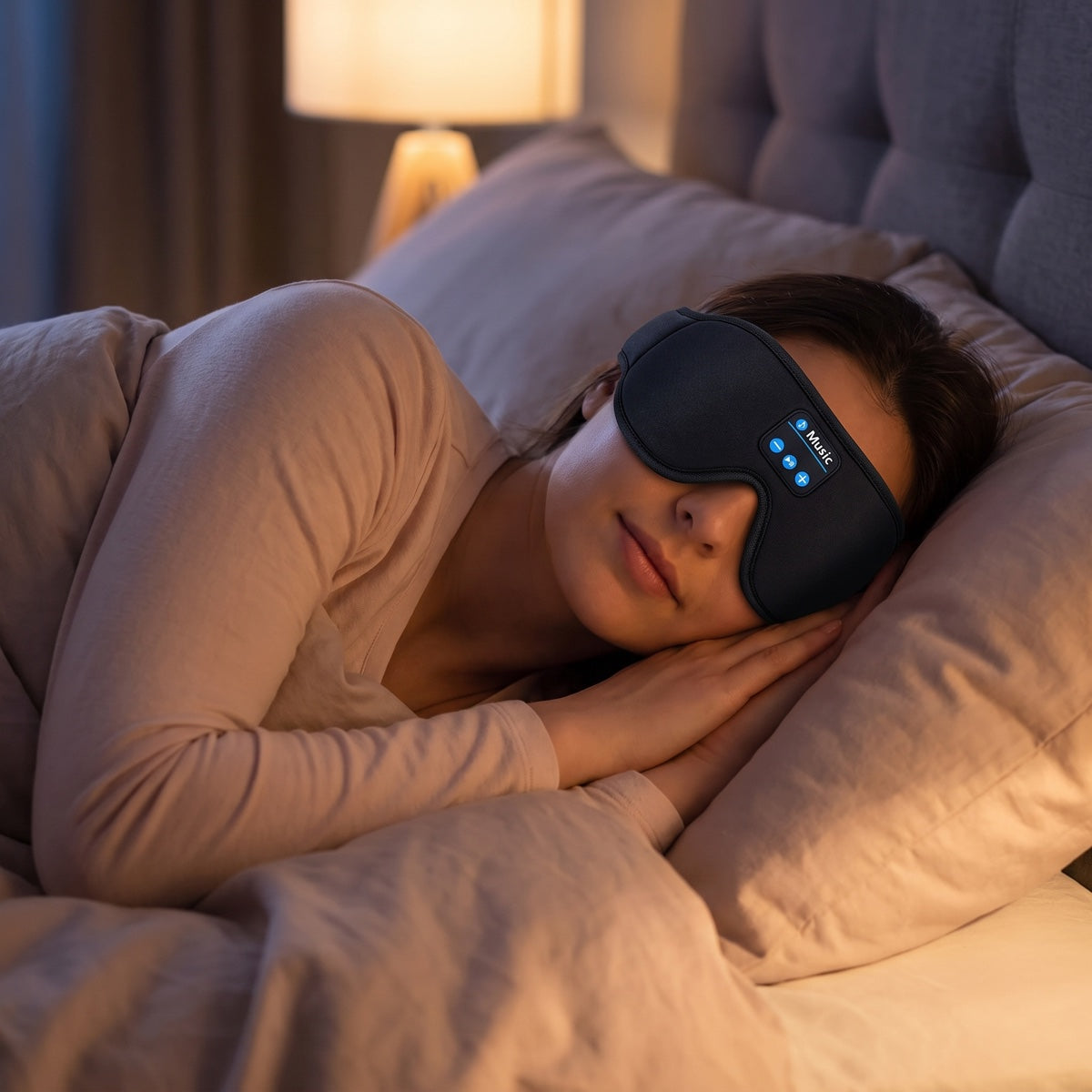 Blent10 3D Bluetooth sleep mask with wireless stereo audio for relaxation