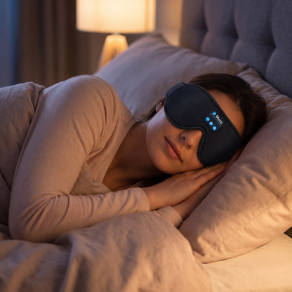 Blent10 3D Bluetooth sleep mask with wireless stereo audio for relaxation