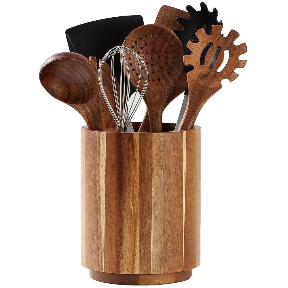 Blent10 kitchen utensil storage container for organising spatulas, spoons, whisks, and cooking tools