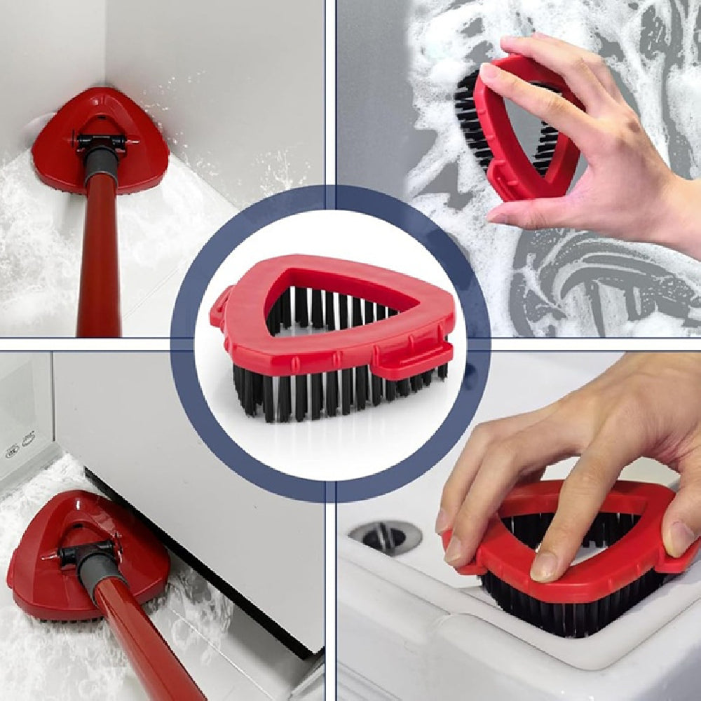Blent10 triangular cleaning brush replacement head for compatible household cleaning tools