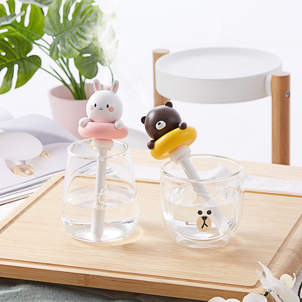Blent10 bunny USB rechargeable humidifier with cute rabbit design for desktop use