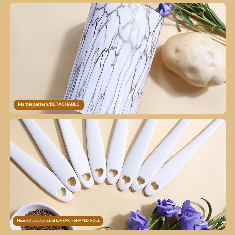 Blent10 food-grade silicone kitchen utensil set for cooking, mixing, stirring, and serving
