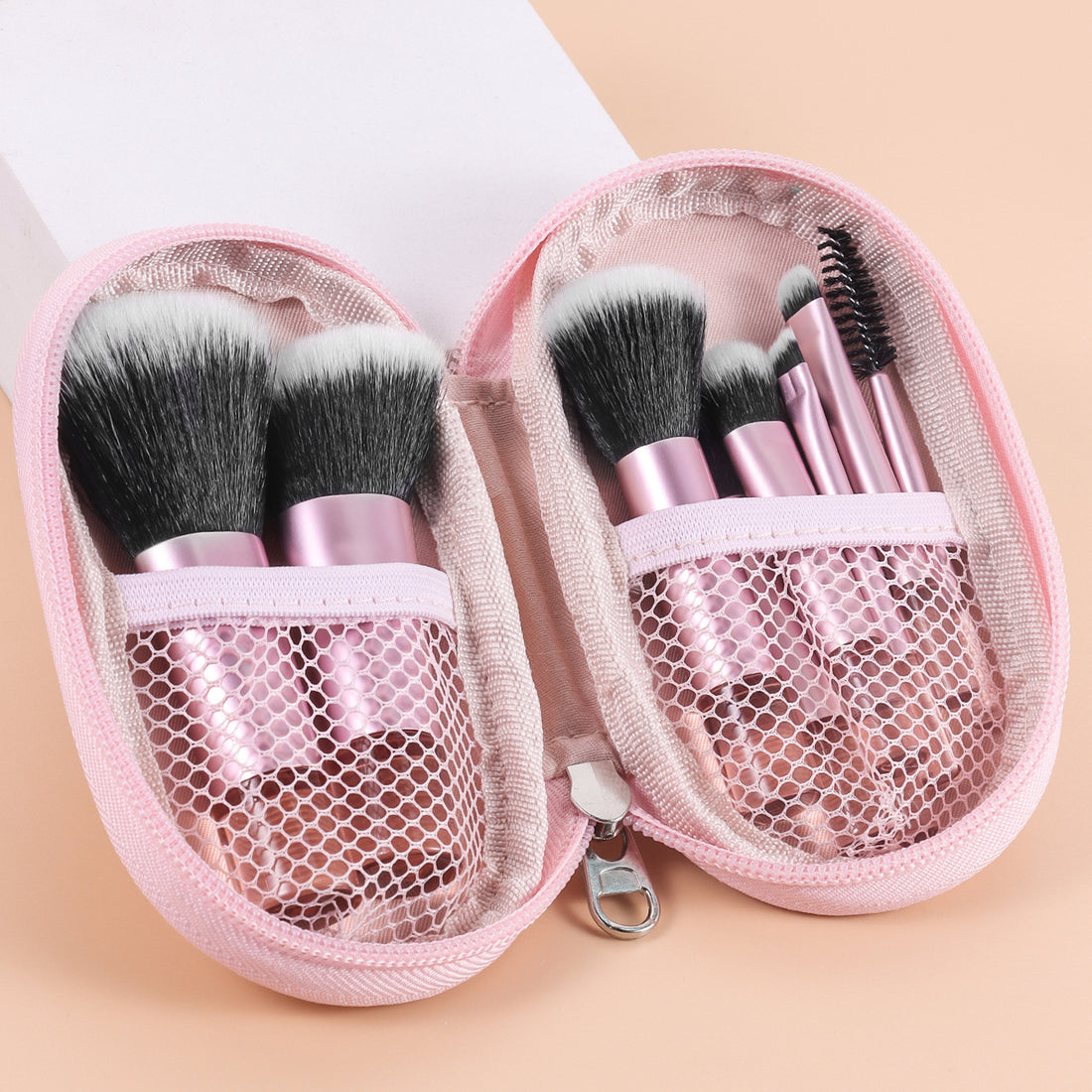 Blent10 makeup brush set for blush, foundation, and eye makeup application