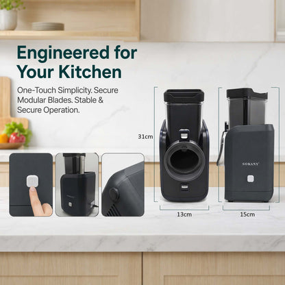 Blent10 easy-to-clean 6-in-1 food chopper for convenient kitchen ingredient preparation