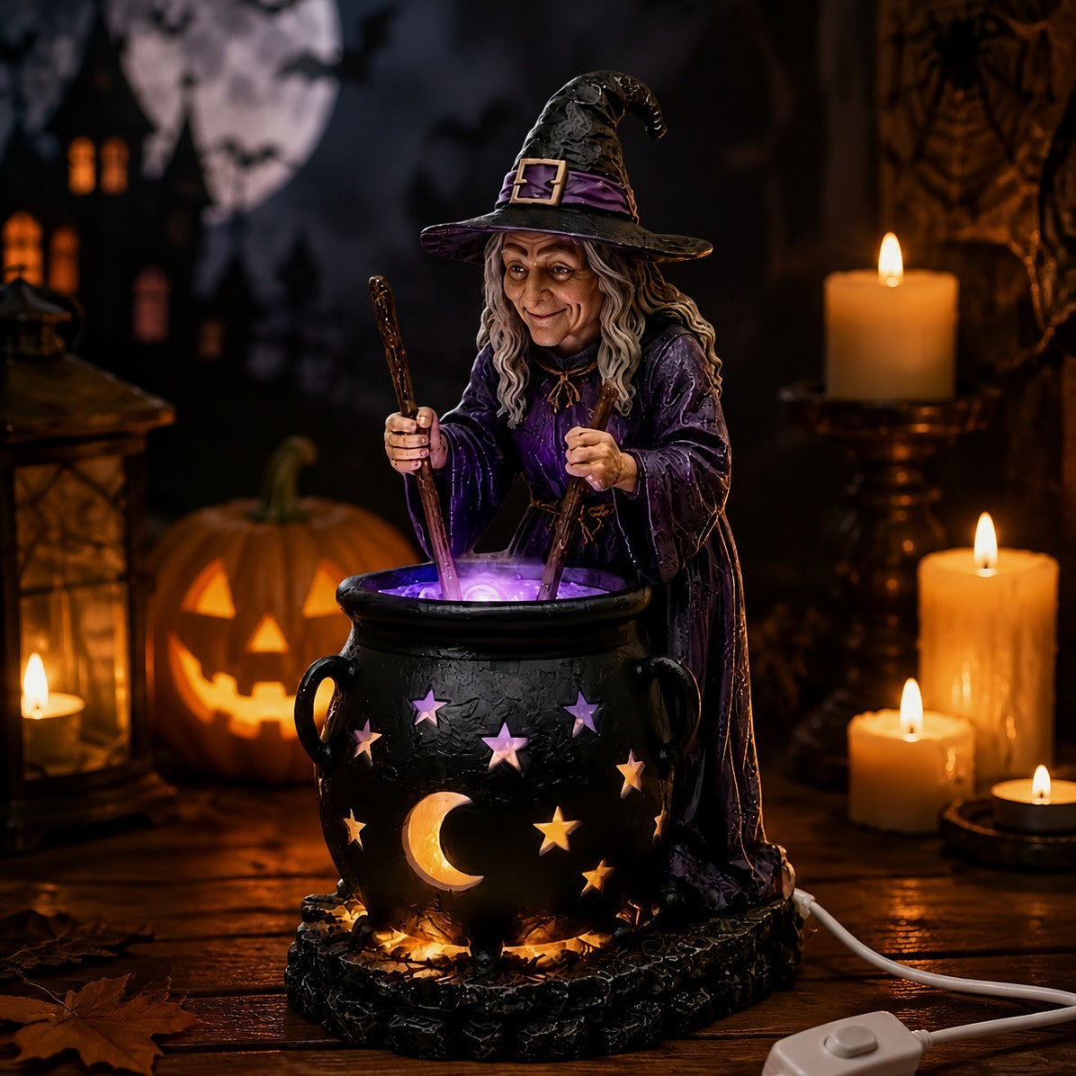 Blent10 Halloween Resin Figurine Night Light