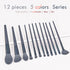 Blent10 12-piece makeup brush set with makeup bag available in four colour options