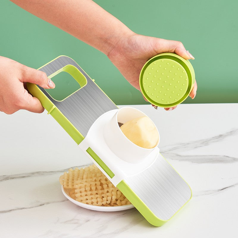 Blent10 stainless steel vegetable cutter and grater for multi-function kitchen food preparation