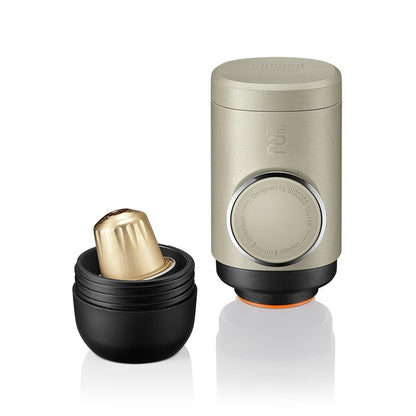 Blent10 portable capsule coffee machine with manual pressure espresso brewing design
