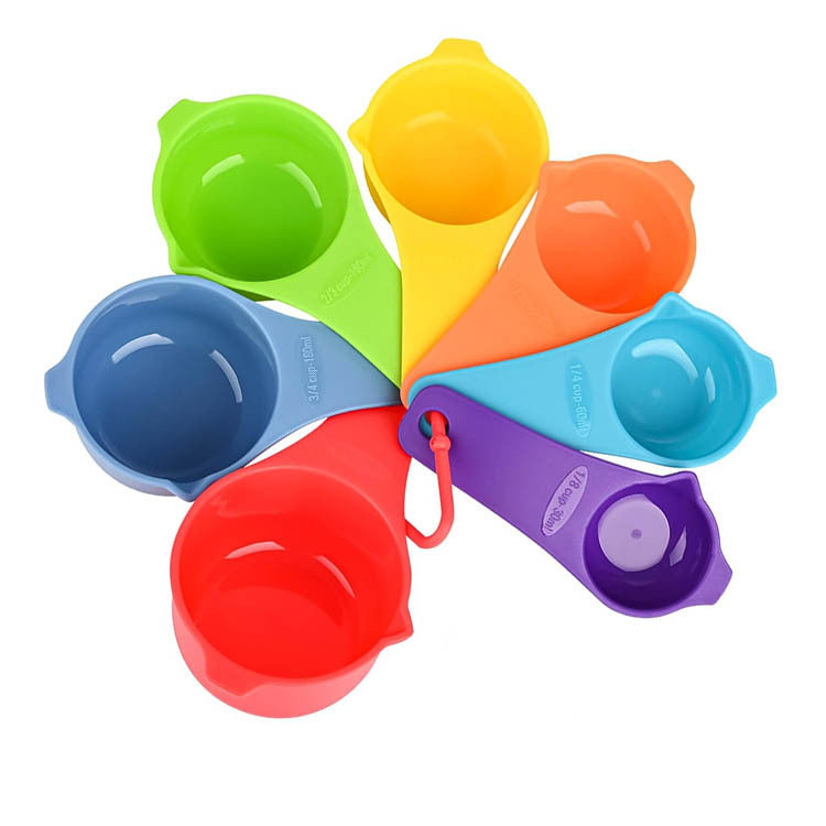 Blent10 15-Piece Plastic Measuring Cup &amp; Spoon Set with Scales