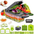 Blent10 16-in-1 vegetable chopper with slicing, fruit cutting, and peeling attachments