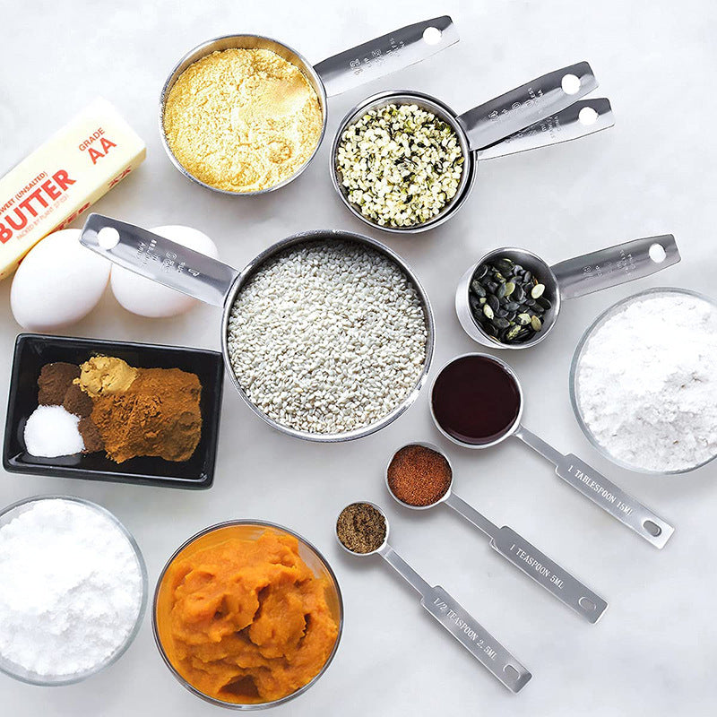 Blent10 measuring cup set with scale markings for cooking and baking