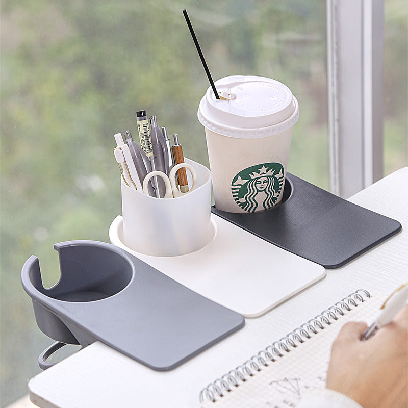 Blent10 multi-purpose plastic desk cup holder with large table storage rack