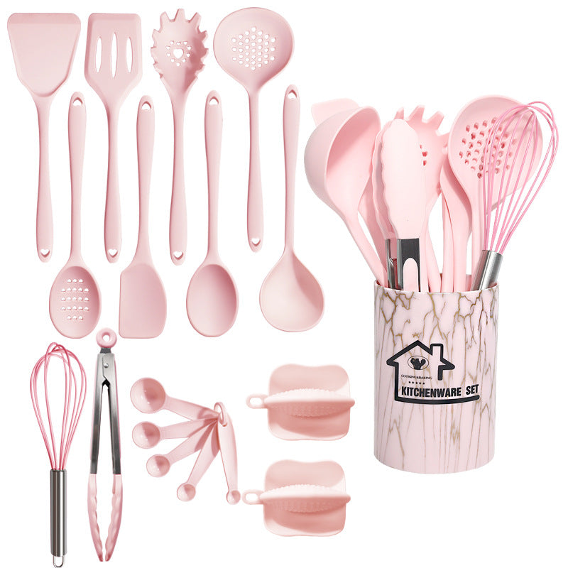 Blent10 food-grade silicone kitchen utensil set for cooking, mixing, stirring, and serving