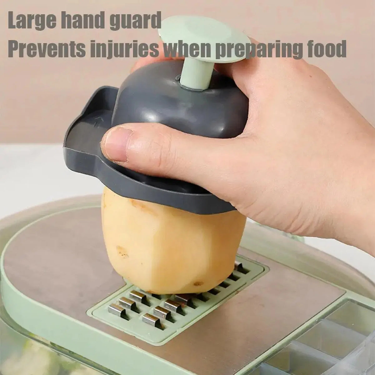 Blent10 vegetable chopper pro with multi-function manual slicing, dicing, and grating tools
