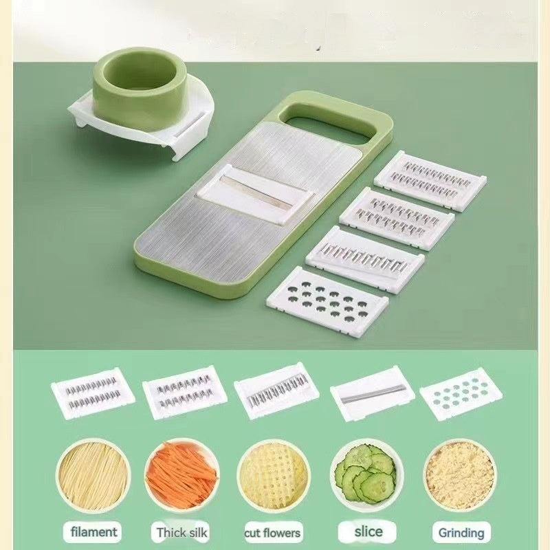 Blent10 stainless steel vegetable cutter and grater for multi-function kitchen food preparation