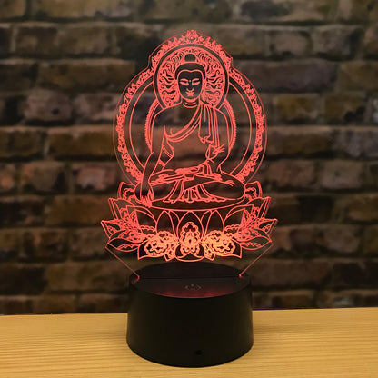 Blent10 3D small night lamp with colourful LED lighting for bedroom and table décor