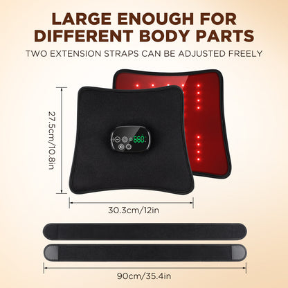 Blent10 red light therapy mat with charging and vibration functions for home wellness use