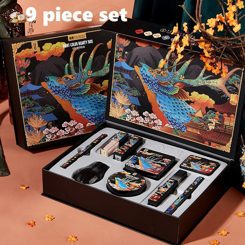 Blent10 Elk 9-Piece Makeup Set – Powder, Air Cushion BB Cream &amp; Lipstick