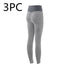 Blent10 plaid seamless high-waist leggings for yoga fitness and gym workouts